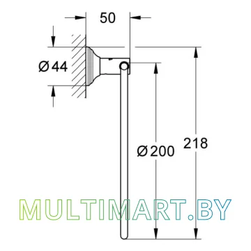 Держатель для полотенца Grohe Essentials Authentic 40655001 картинка 2